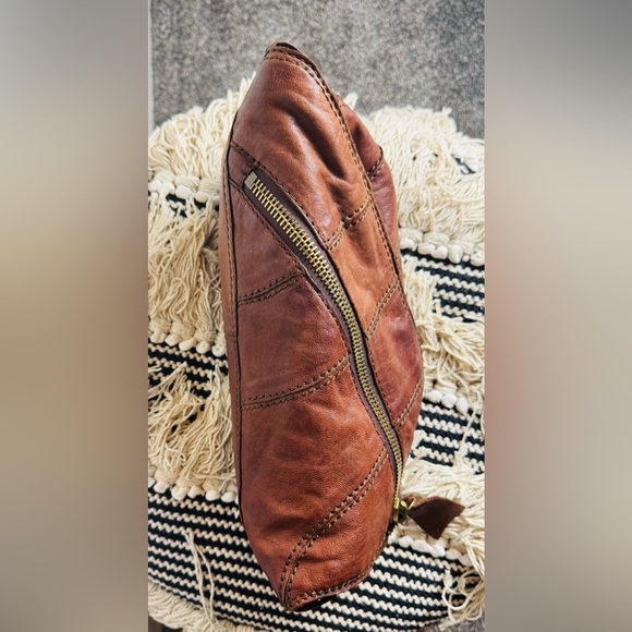 Lucky Brand Italian Leather Lamb Leather Foldover Clutch Bag - So Soft!! - Picture 3 of 16